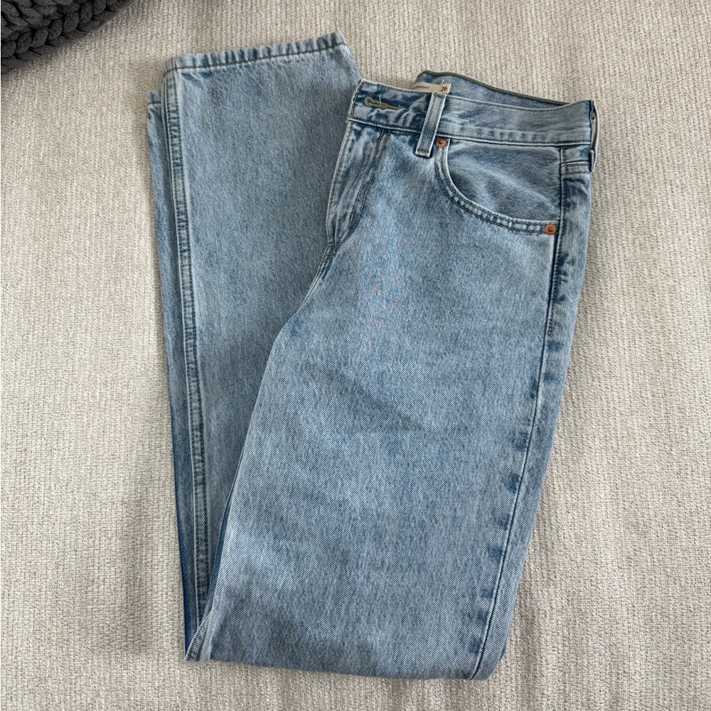 Low Pro Straight Levi Blue Denim Jeans